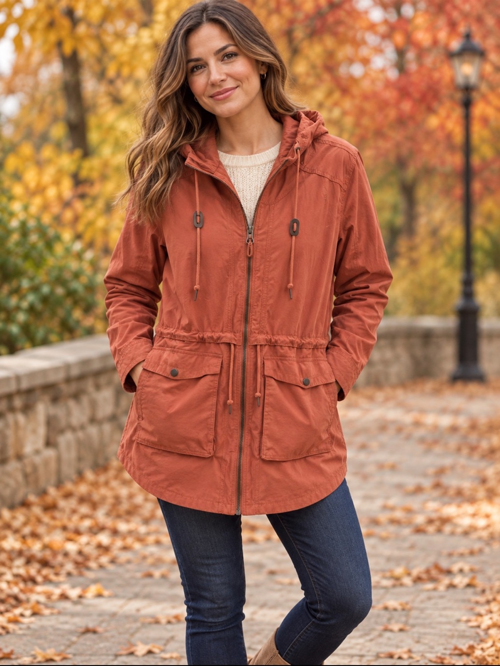 Columbia Women's Hooded Utility Jacket - Rust